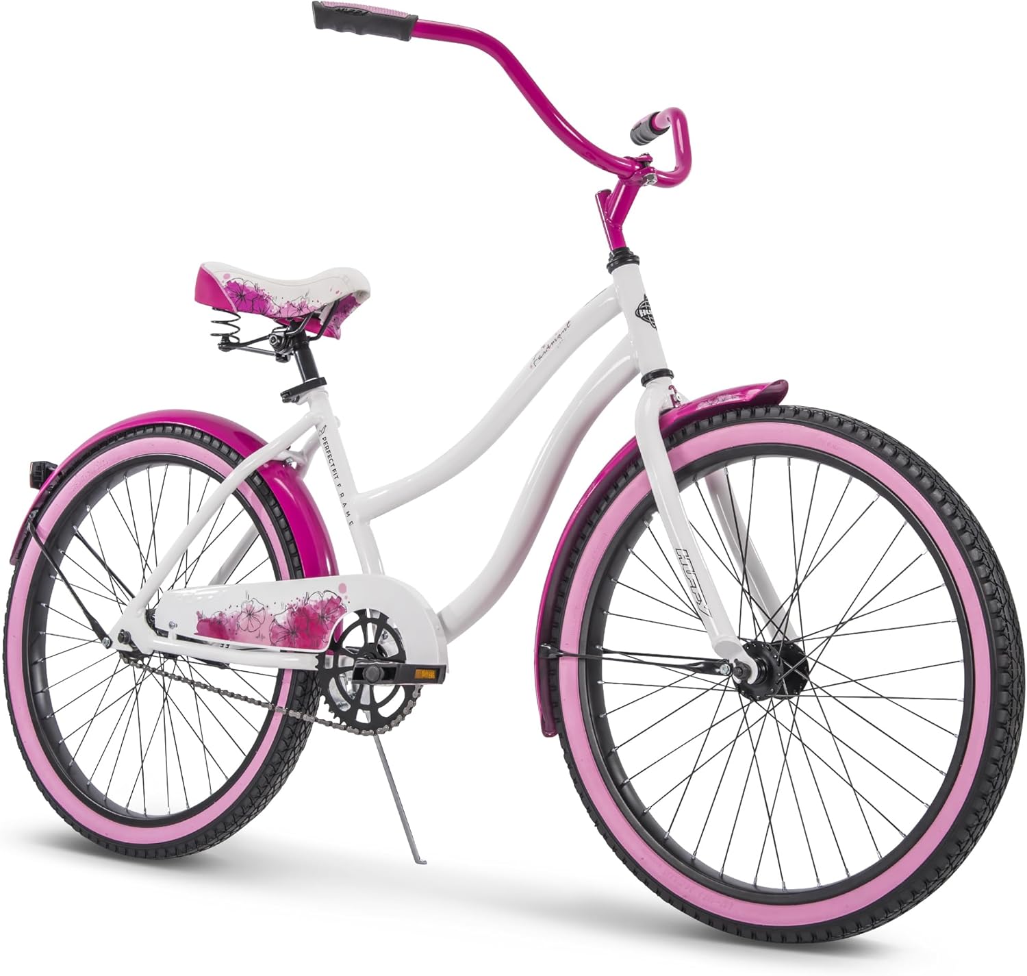 Huffy Fairmont Cruiser — Gloss White — Panama Jack beach cruiser bike by Huffy